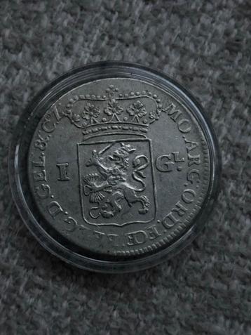 1 Gulden 1762 Gelderland - Zilver beschikbaar voor biedingen