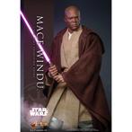 Hot Toys MMS681 Star Wars Attack of the Clones Mace Windu, Alle leeftijden, Ophalen of Verzenden, Zo goed als nieuw