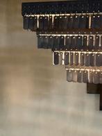 Hanglamp schijfjes (rustic grey brown), Huis en Inrichting, Lampen | Hanglampen, Nieuw, Ophalen of Verzenden, Metaal, Minder dan 50 cm