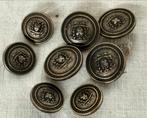 Acht bronzen knopen - vintage, Ophalen of Verzenden, Zo goed als nieuw, Knoop of Knopen