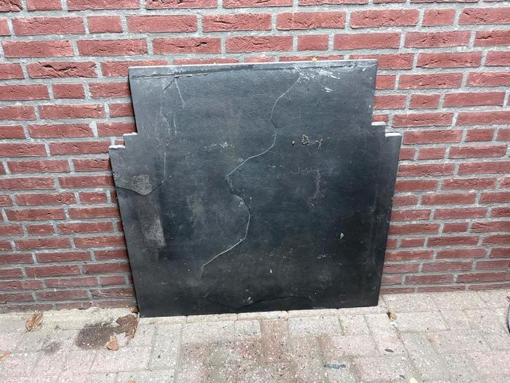 Zwarte Natuursteen Plaat/ tegel - 74,5x100cm, Doe-het-zelf en Verbouw, Tegels, Gebruikt, Overige typen, Overige materialen, 60 cm of meer