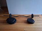 Iron Gym halterset, Ophalen of Verzenden, Zo goed als nieuw, Benen, Halterset