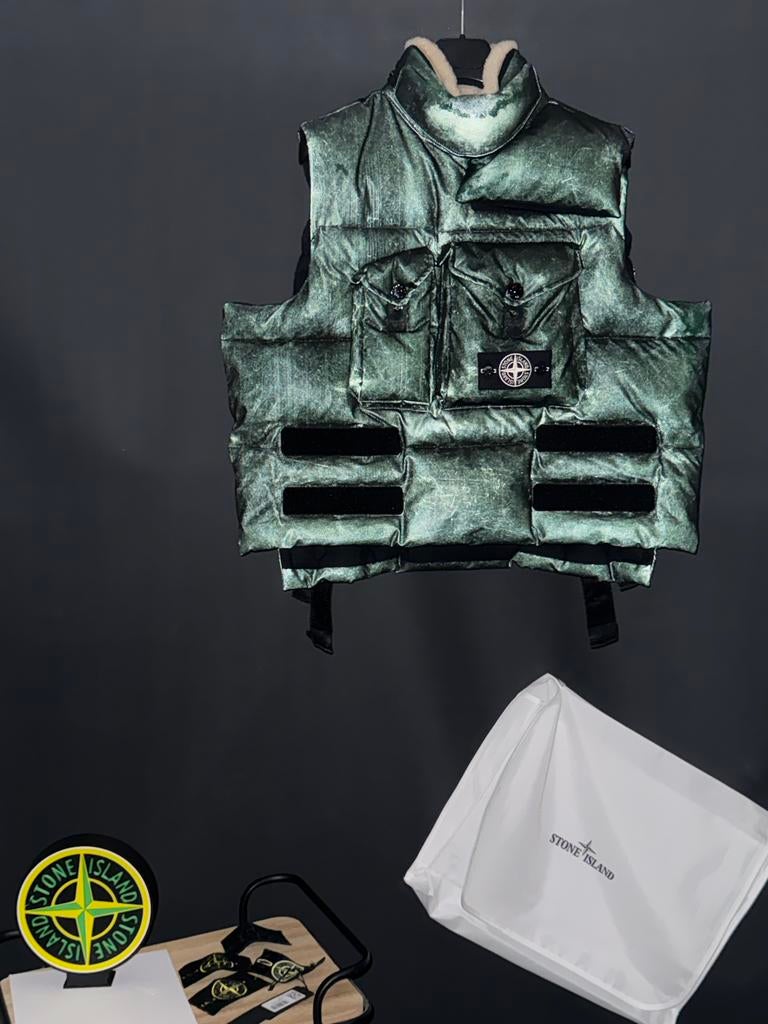 Stone Island hidden reflective, Kleding | Heren, Ophalen of Verzenden, Zo goed als nieuw, Maat 48/50 (M), Zwart