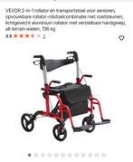 Lichtgewicht rollator transportstoel combi, Diversen, Ophalen, Lichtgewicht, Zo goed als nieuw