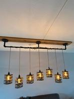 Set Industriële lampen Hanglamp 7-lichts, Huis en Inrichting, Lampen | Hanglampen, Ophalen, Industriele, Minder dan 50 cm, Metaal