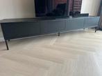 Tv-meubel “Diamond” zwart zen lifestyle, Ophalen, Eikenhout, Zo goed als nieuw, 200 cm of meer