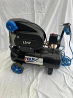 compressor Ferm 24 liter 1.5hp 8bar, Doe-het-zelf en Verbouw, Compressors, Ophalen, 6 tot 10 bar, Zo goed als nieuw, Minder dan 200 liter/min