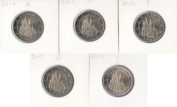 Duitsland 2 Euro Set "Kasteel Neuschwannstein Bayern" 2012 beschikbaar voor biedingen