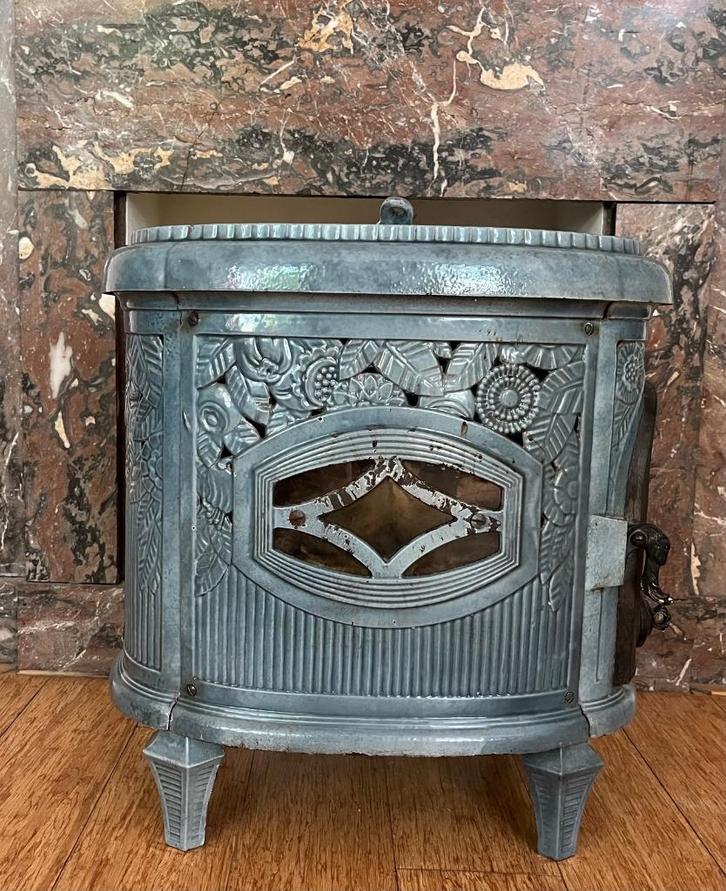 Gietijzeren Franse Kachel le non pareil, Huis en Inrichting, Kachels, Zo goed als nieuw, Vrijstaand, Houtkachel, Hout, Ophalen of Verzenden