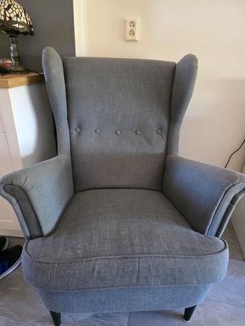 Grijze Ikea fauteuil beschikbaar voor biedingen