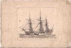 Vaisseau de Guerre vu par le travers mouillé les mats de hun, Ophalen of Verzenden