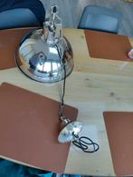 Chrome hanglamp met ketting, Ophalen, Zo goed als nieuw, Metaal, Minder dan 50 cm