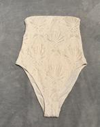 H&M Bandeau badpak met padded cups, size 40, H&M, Wit, Nieuw, Badpak