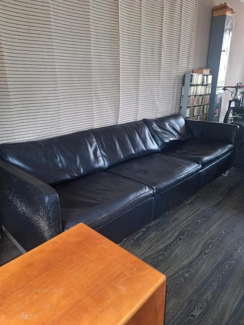 Leatherworld 4 zits bank Gratis, Huis en Inrichting, Banken | Complete zithoeken, Gebruikt, Ophalen