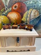 Vintage: jaren '60 Poppenhuis miniatuur treintje met wagons, Ophalen of Verzenden, Gebruikt, Poppenhuis
