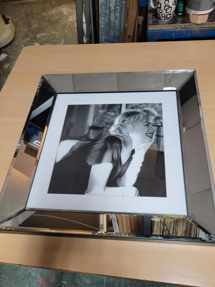 Marilyn Monroe Foto in Spiegelende Lijst, Huis en Inrichting, Woonaccessoires | Lijsten, Nieuw, Minder dan 50 cm, Minder dan 50 cm