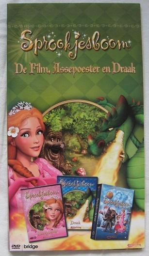 3 DVD Efteling Sprookjesboom: Film, Assepoester & Draak (2x), Verzamelen, Efteling, Nieuw, Overige typen, Ophalen of Verzenden