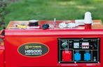 Aggregaat/generator Diesel 8500w 10,5kva nieuw gratis Leveri, Dieselolie, Geluidgedempt, Nieuw, Ophalen of Verzenden