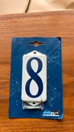 Huisnummer 8 emaille, Ophalen of Verzenden