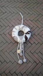 Deur krans schapenwol, gevilte wol, wollen krans met bollen, Huis en Inrichting, Woonaccessoires | Kransen, Verzenden, Nieuw