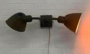 Lamp aparte vintage Industriële Bauhaus wandlamp jaren 60 beschikbaar voor biedingen