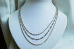 Zilveren ketting   in 3 verschillende  ketting delen, Verzenden, Nieuw, Zilver, Zilver