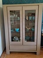Vitrinekast met lade., Huis en Inrichting, Kasten | Vitrinekasten, Ophalen, Gebruikt, 50 tot 100 cm, 150 tot 200 cm