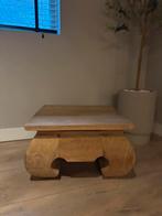 Teak houten opium salon tafels, Huis en Inrichting, Ophalen, Vierkant, 50 tot 100 cm, Zo goed als nieuw