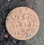 2 oude koperen munten Overijssel 1767 & 1768, Postzegels en Munten, Munten | Nederland, Ophalen of Verzenden, Vóór koninkrijk