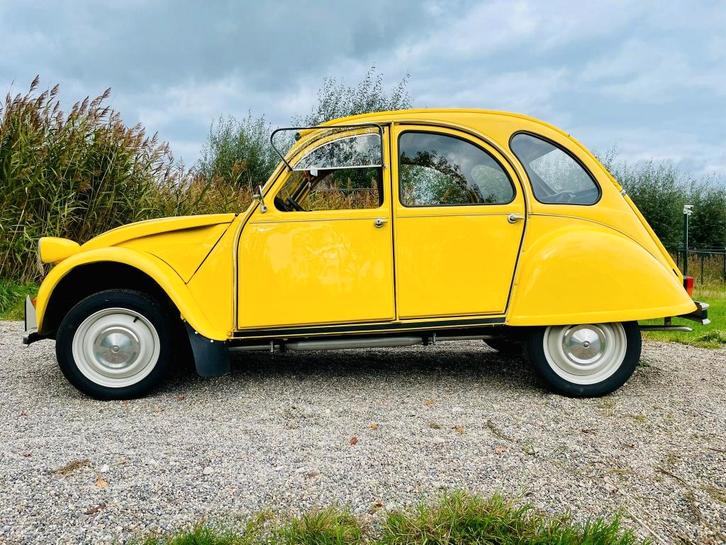 2cv6 CT Jaune mimosa 08-1980 82.995 km, Auto's, Citroën, Bedrijf, Te koop, 2CV, Benzine, Cabriolet, Handgeschakeld, Overige kleuren