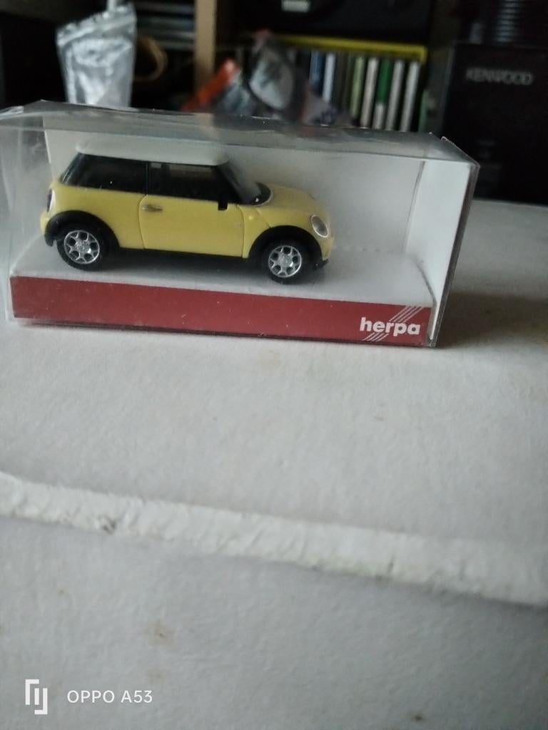 Mini Cooper herpa 1.87, Hobby en Vrije tijd, Modelauto's | 1:87, Ophalen of Verzenden, Zo goed als nieuw, Overige merken