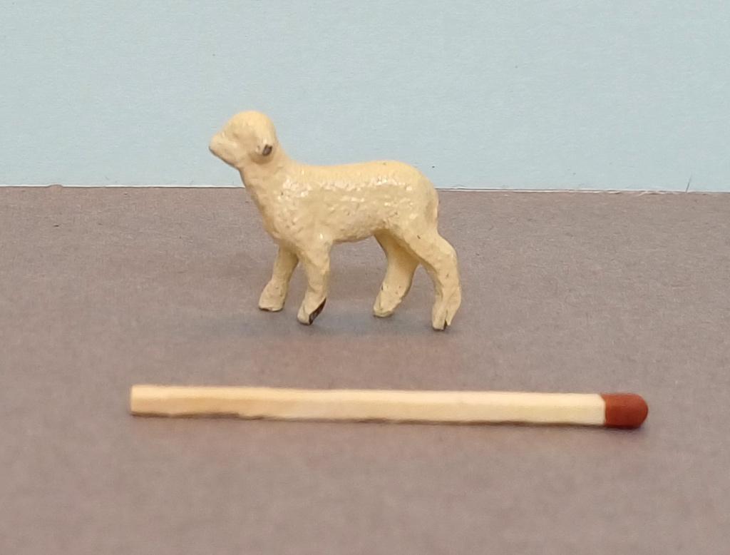 Lam, miniatuur, van metaal, Ophalen of Verzenden, Gebruikt, Dier