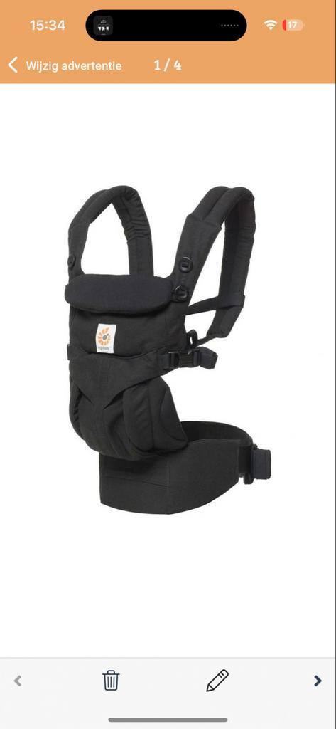 Ergobaby Draagzak, Kinderen en Baby's, Babydragers en Draagdoeken, Zo goed als nieuw, Draagzak, Buik, Rug of Zij, Overige merken