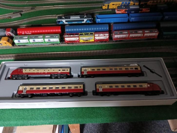 1 zo goed als nieuwe 4 delige ram treinstel marklin hamo ho, Hobby en Vrije tijd, Modeltreinen | H0, Zo goed als nieuw, Treinset