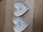 Twee taartbordjes, Ophalen, Zo goed als nieuw, Glas of Kopje