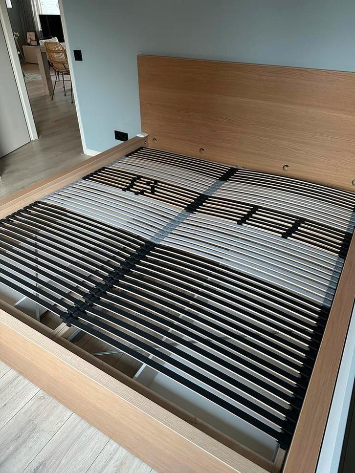 IKEA bedframe met lattenbodems en lades, Huis en Inrichting, Slaapkamer | Bedden, Zo goed als nieuw, Tweepersoons, 180 cm, 210 cm
