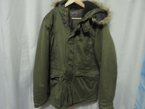 groen gewatteerd hooded jack mt M Next, Kleding | Heren, Jassen | Winter, Gedragen, Maat 48/50 (M), Groen, Ophalen of Verzenden