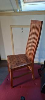eetkamerstoelen, set van 4, hout (teak), type Balero, Huis en Inrichting, Ophalen, Bruin, Zo goed als nieuw, Vier
