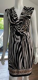Zebraprint Jurk Maat M, Maat 38/40 (M), Zwart, Ophalen of Verzenden, Zo goed als nieuw