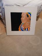 Schilderij (afrikaanse) vrouw ( Dick Preesman), Ophalen