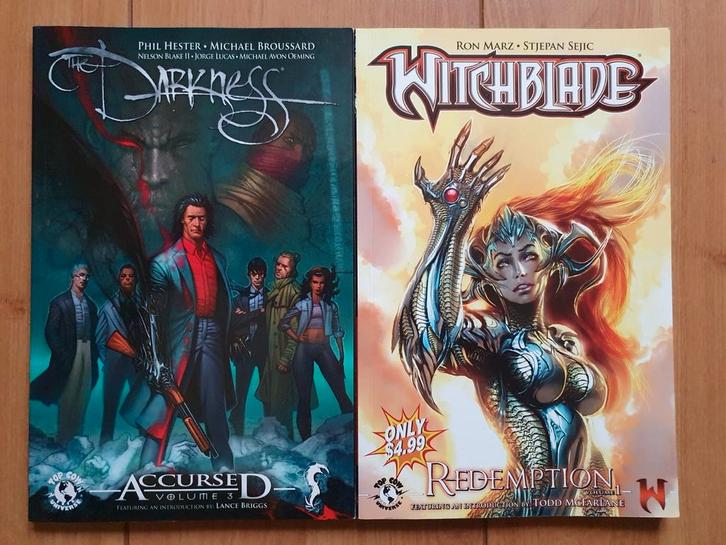 The Darkness Accursed Volume 3 & Witchblade Redemption 1, Boeken, Strips | Comics, Zo goed als nieuw, Meerdere comics, Amerika