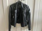 Zara leren biker jasje mt S zwart, Verzenden, Zo goed als nieuw, Maat 36 (S), Zara