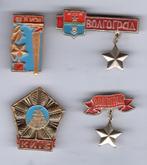 4 BROCHES RUSLAND USSR SOVJET UNIE (A6), Verzamelen, Speldjes, Pins en Buttons, Verzenden, Zo goed als nieuw, Overige onderwerpen