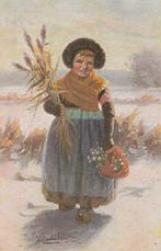 Gerstenhauer - 78 - twa : Serie 59 - Meisje met Rietpluimen, Verzamelen, Verzenden, Voor 1920, Kinderen