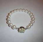 Armband Parels zoetwater slotje zilver, Sieraden, Tassen en Uiterlijk, Verzenden, Nieuw, Overige kleuren, Zilver