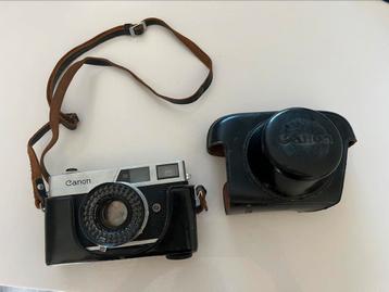 Canon Canonet QL 45mm f/1.9 – met originele leren hoes  beschikbaar voor biedingen