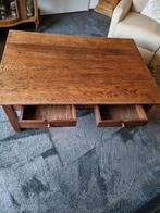 Eiken salontafel met 2 lade ., Ophalen