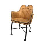 Actie! Eetkamerstoel Floria | Cognac | Van €139,-, Ophalen, Metaal, Overige kleuren, MXsofa