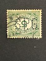 SPG2 perfin in 107, Postzegels en Munten, Ophalen of Verzenden