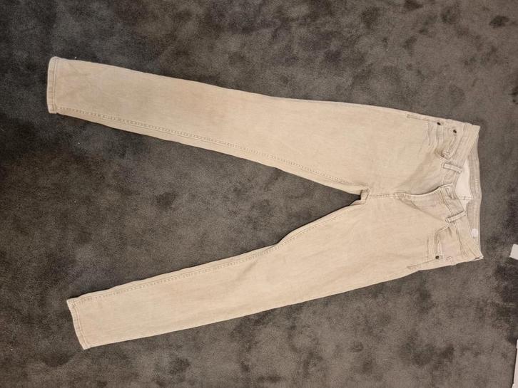 Garcia broek 29-30, Kleding | Dames, Broeken en Pantalons, Zo goed als nieuw, Beige, Lang, Ophalen